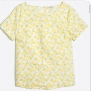 Jcrew linen pineapple top